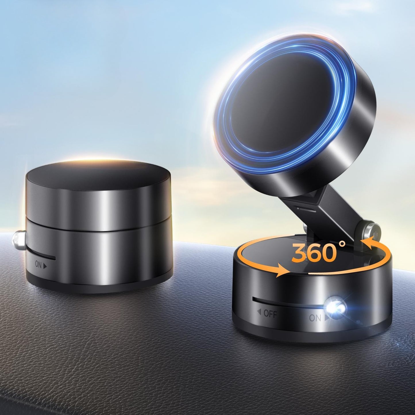 π± 4-in-1 Magnetic Vacuum Phone Holder π§² β Strong Grip for Car ποΈ, Office ποΈ & Home π | Sleek Design + N52 Magnet + Easy Setup Kit