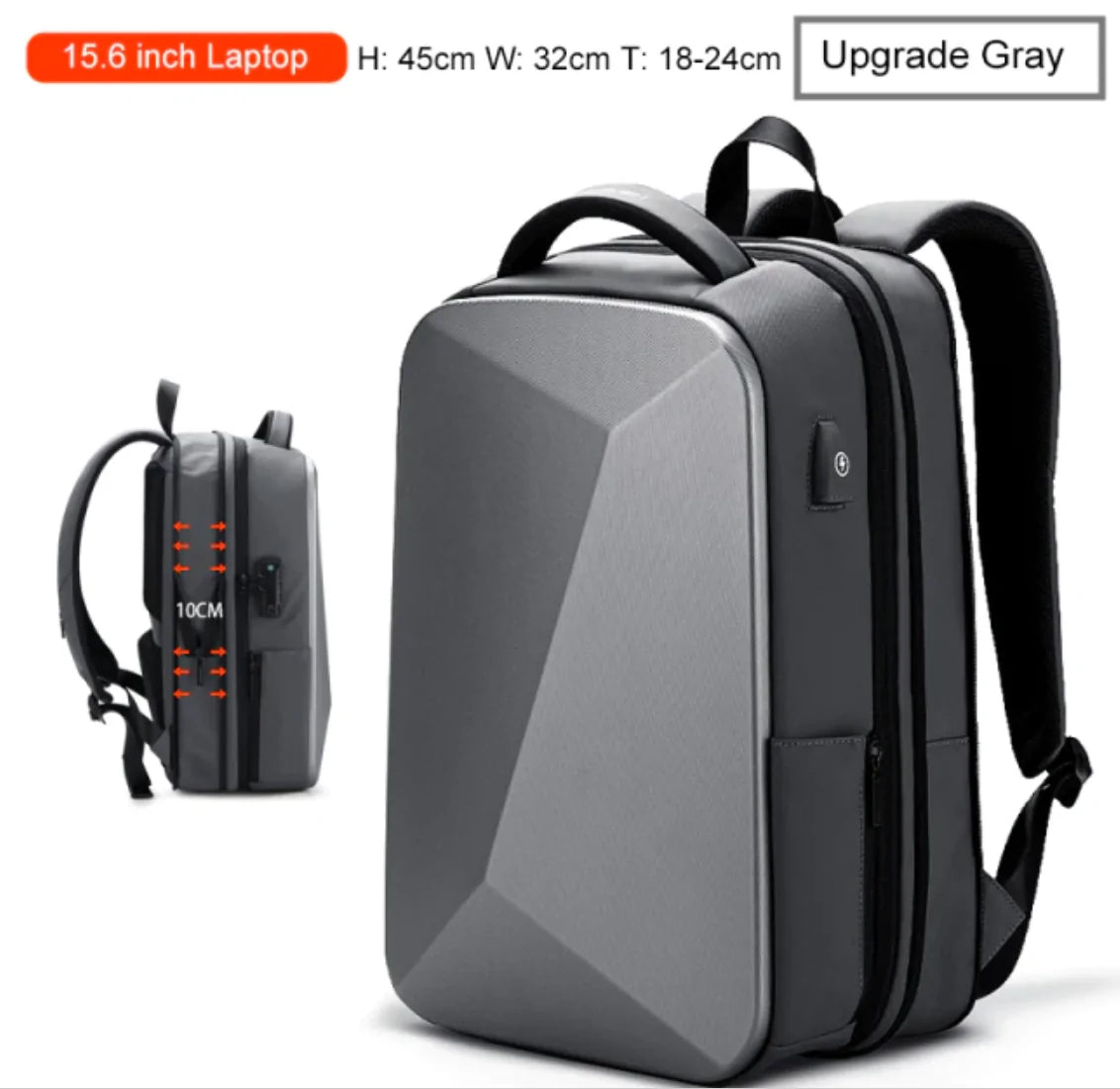 Travel Smart π | Anti-Theft Backpack w/ USB & TSA Lock