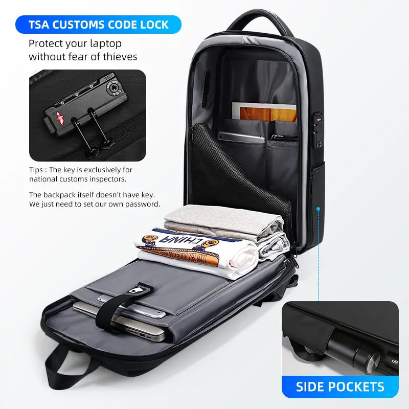 Travel Smart π | Anti-Theft Backpack w/ USB & TSA Lock
