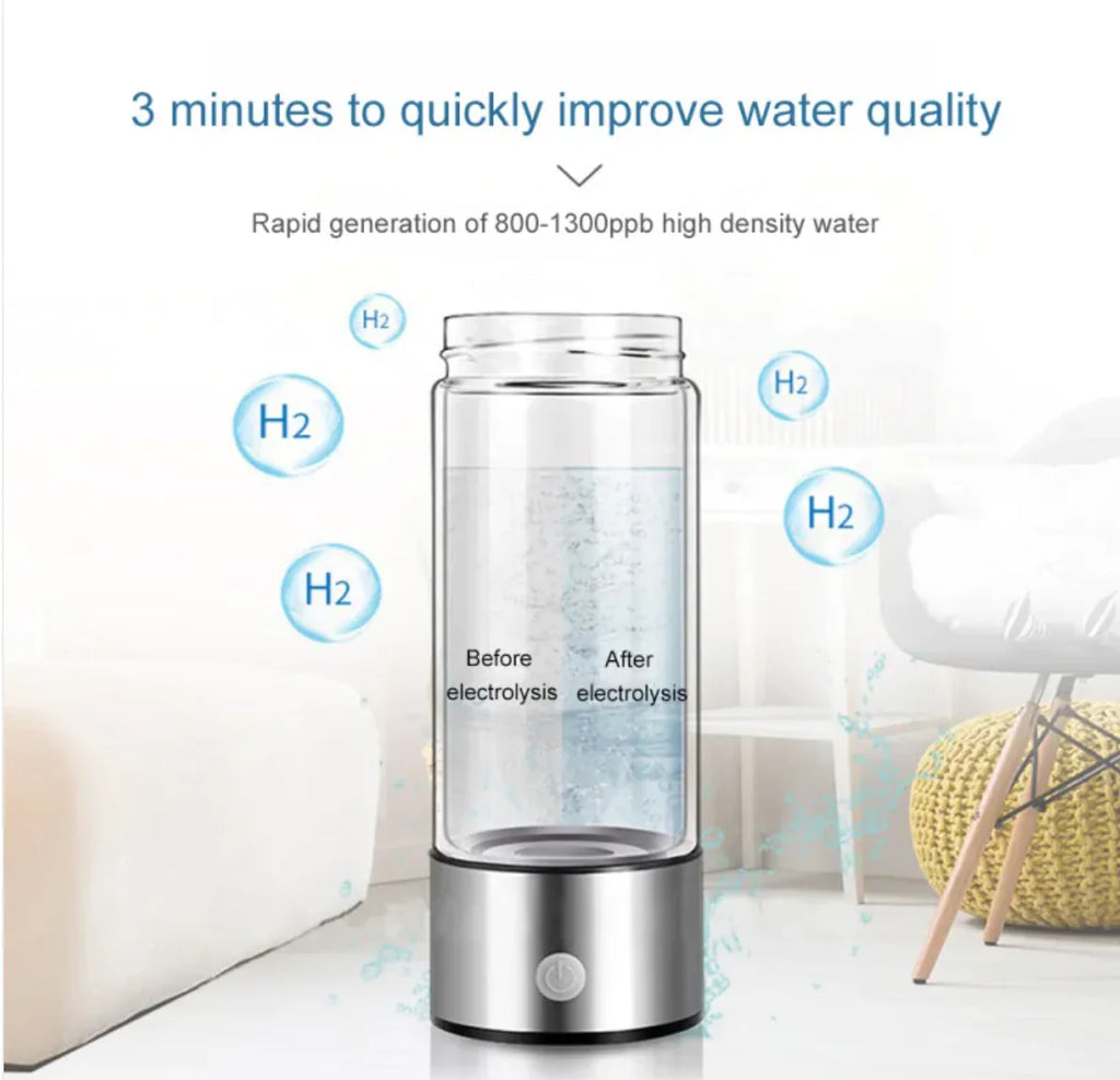 💧⚡ Smart Hydrogen Water Cup - Antioxidant Hydration Anywhere