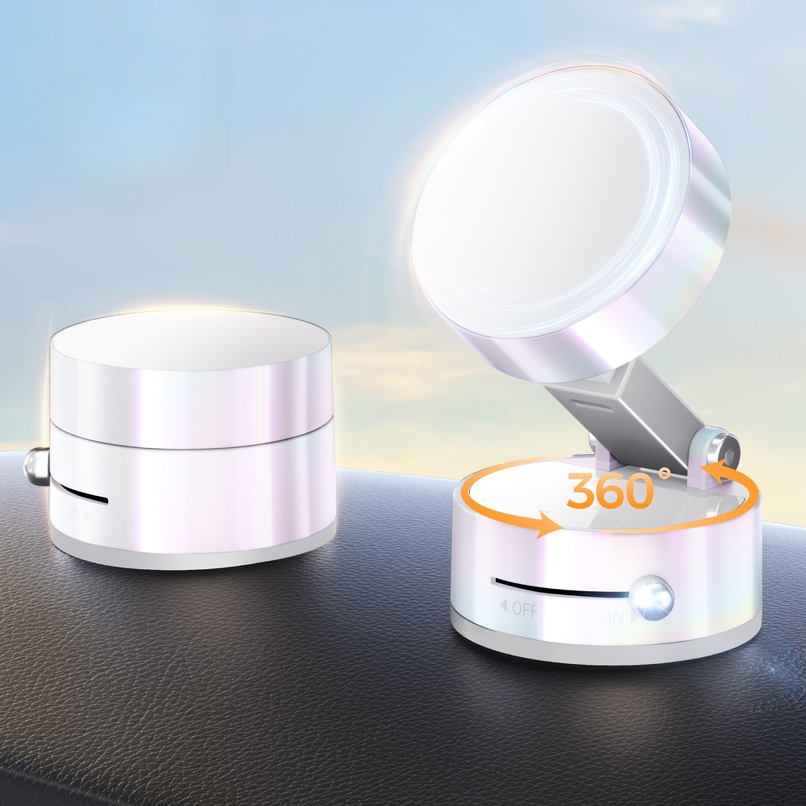 📱 4-in-1 Magnetic Vacuum Phone Holder 🧲 – Strong Grip for Car 🏎️, Office 🗄️ & Home 🏠 | Sleek Design + N52 Magnet + Easy Setup Kit