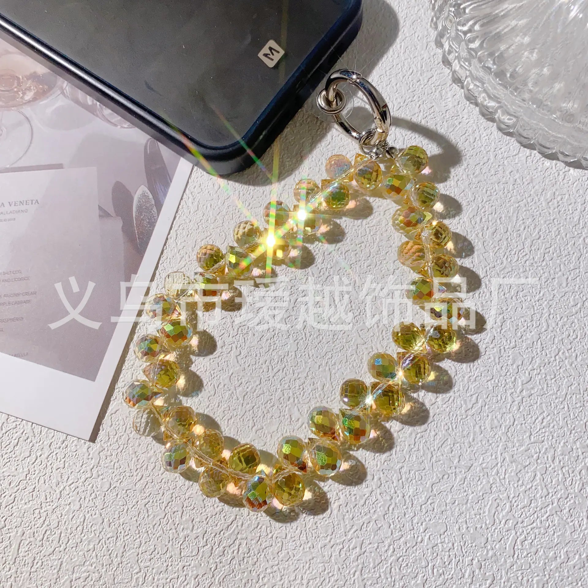 ✨ Crystal Phone/Bag Chain | Luxury Beaded Phone/Bag & Keychain