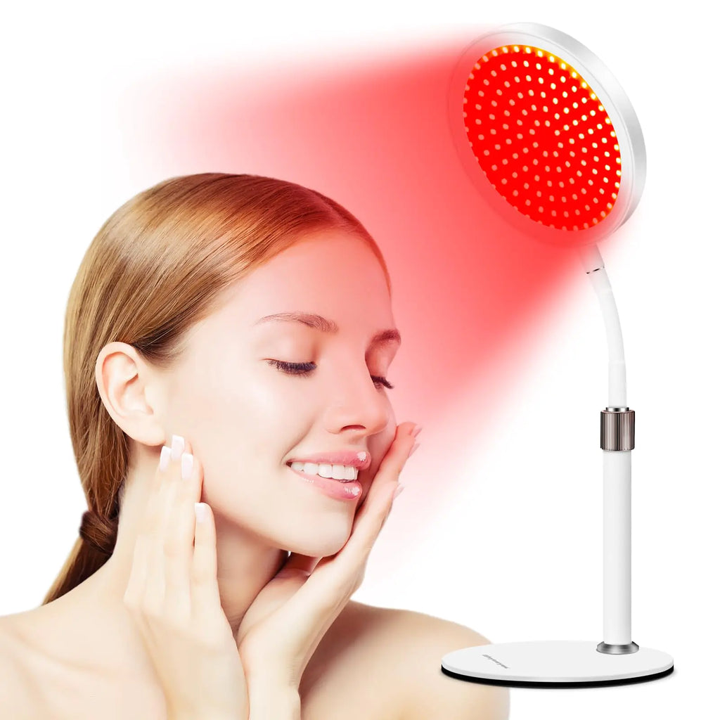 ✨660nm Red Light Therapy Lamp – Adjustable, Timer, Skin & Sleep Benefits | Home Wellness Light