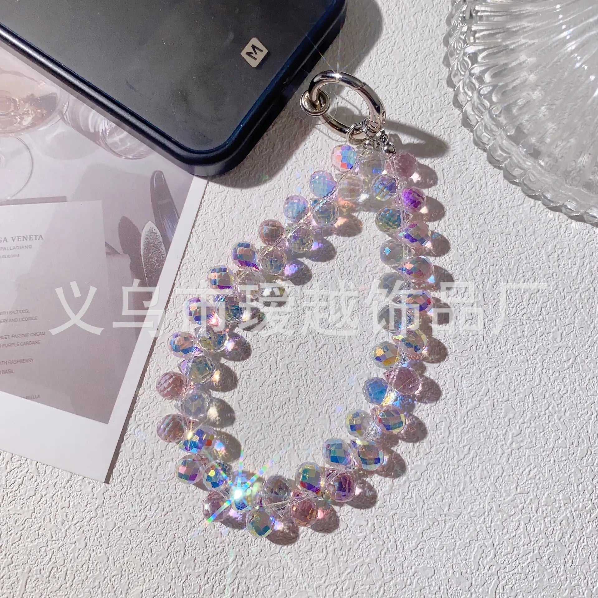 ✨ Crystal Phone/Bag Chain | Luxury Beaded Phone/Bag & Keychain
