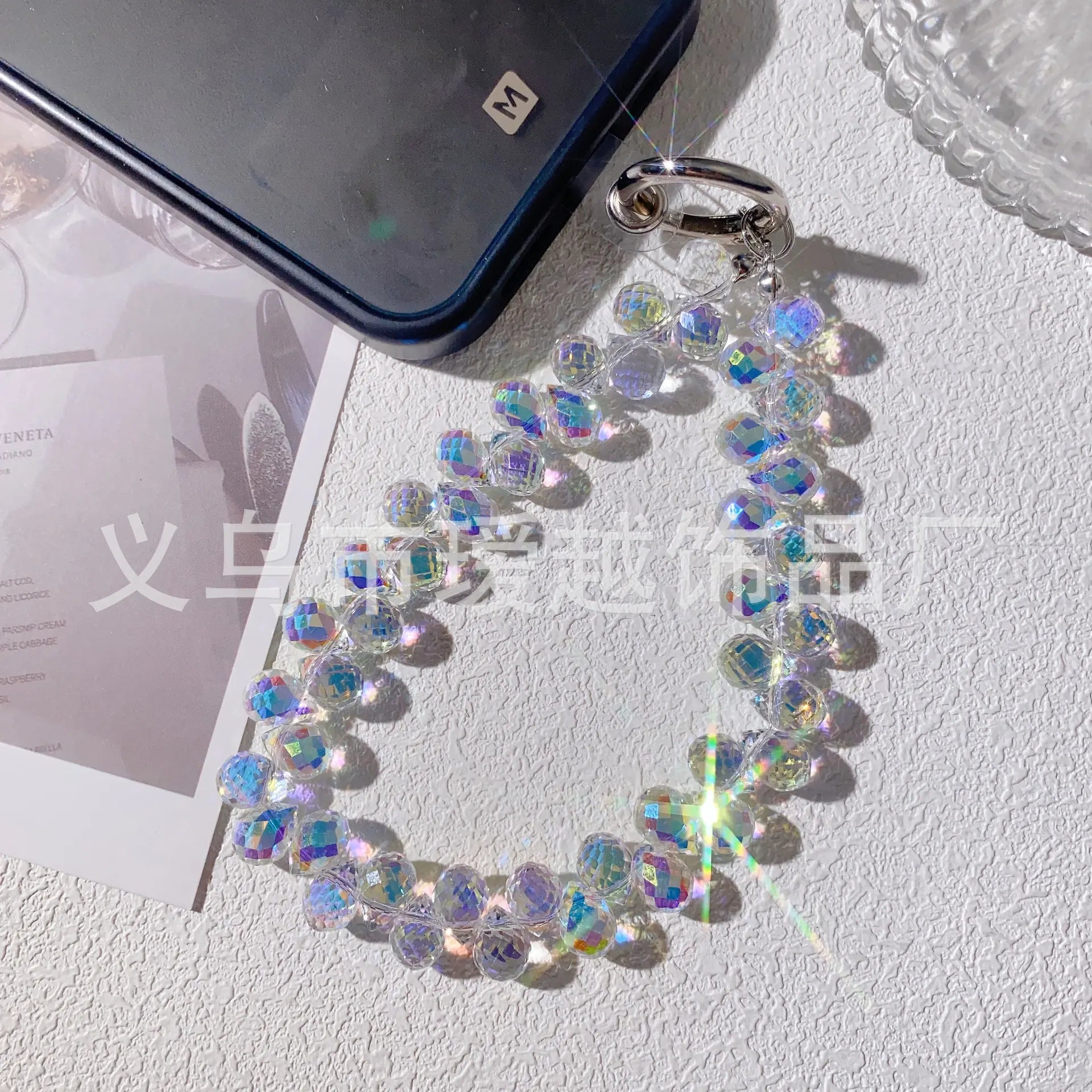 ✨ Crystal Phone/Bag Chain | Luxury Beaded Phone/Bag & Keychain
